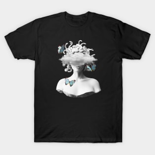 Medusa with butterflies design T-Shirt